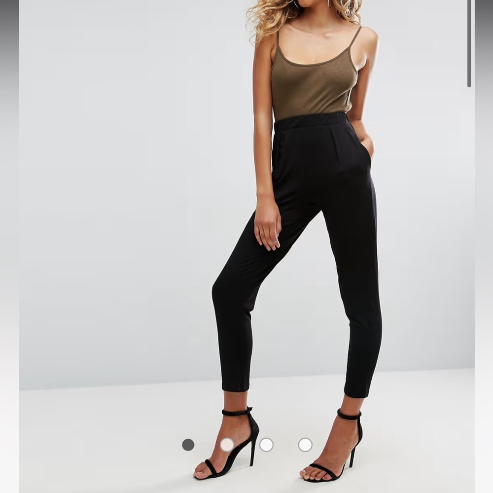 Black jersey pants